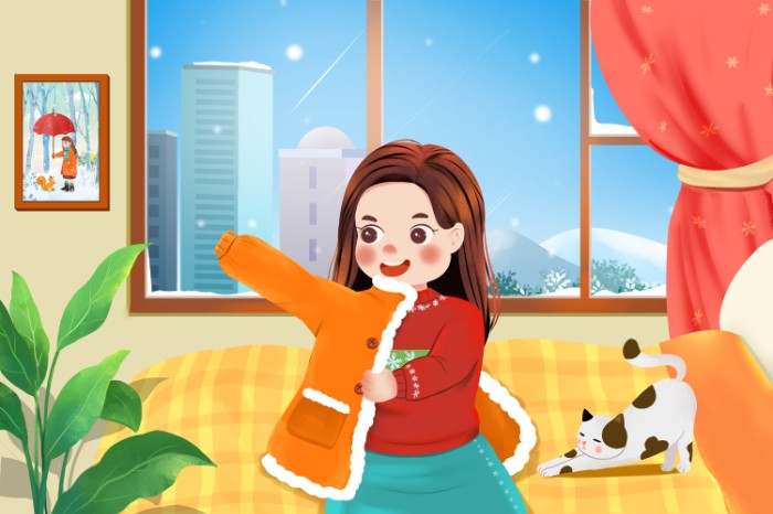 攝圖網(wǎng)_402026985_冬季天氣變冷女孩及時(shí)添加厚衣服情景畫面插畫(非企業(yè)商用).jpg 攝圖網(wǎng)_402026985_冬季天氣變冷女孩及時(shí)添加厚衣服情景畫面插畫(非企業(yè)商用).jpg